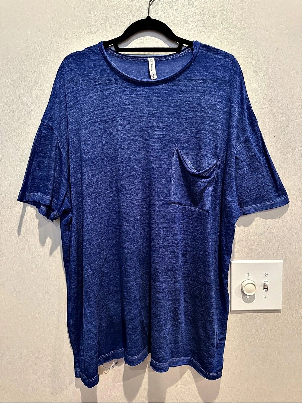 Zenana Blue Short Sleeve Tee Size Small